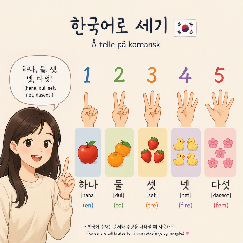 Telle på Koreansk