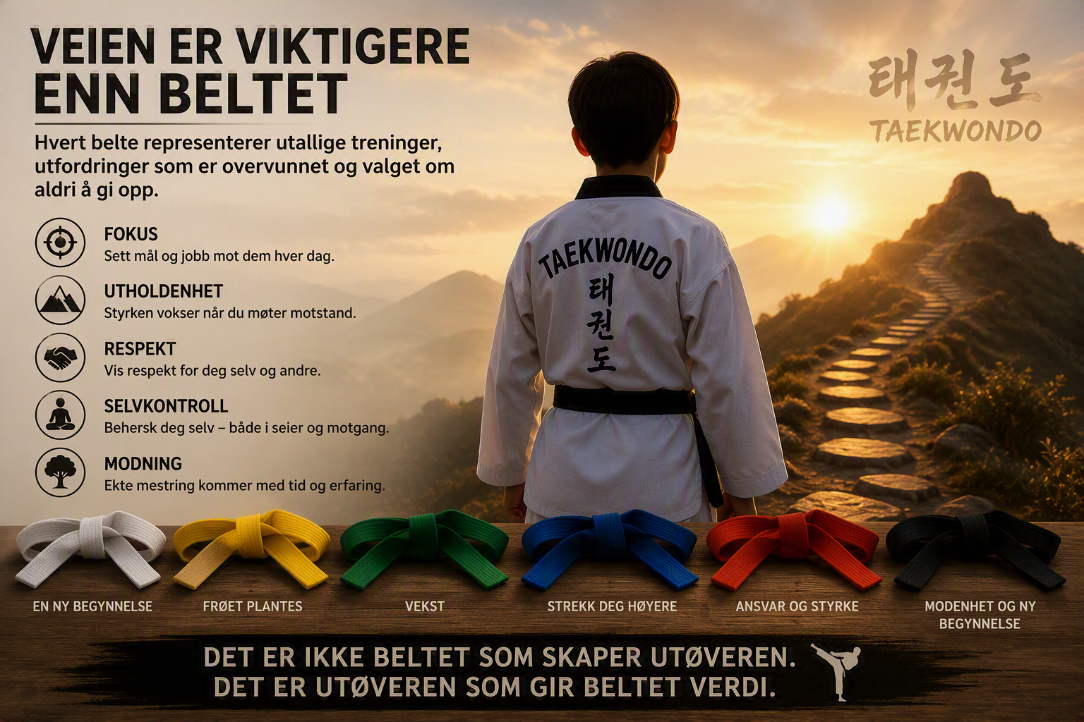 Gradering Taekwondo Belte